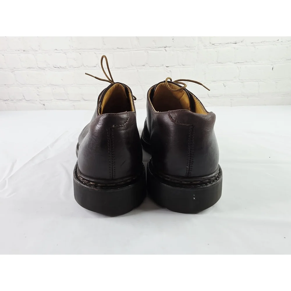 Heschung 1934 Leather Lace Up Oxford Derby Dress Shoes Plain Toe Men's Size 8